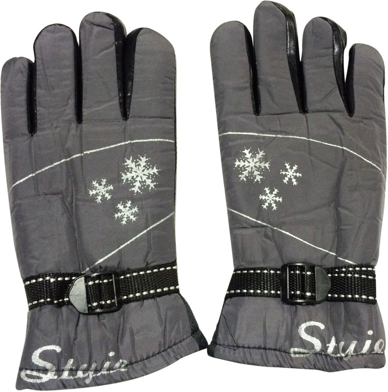 Graceway Bike Geometric Print Winter Men Gloves