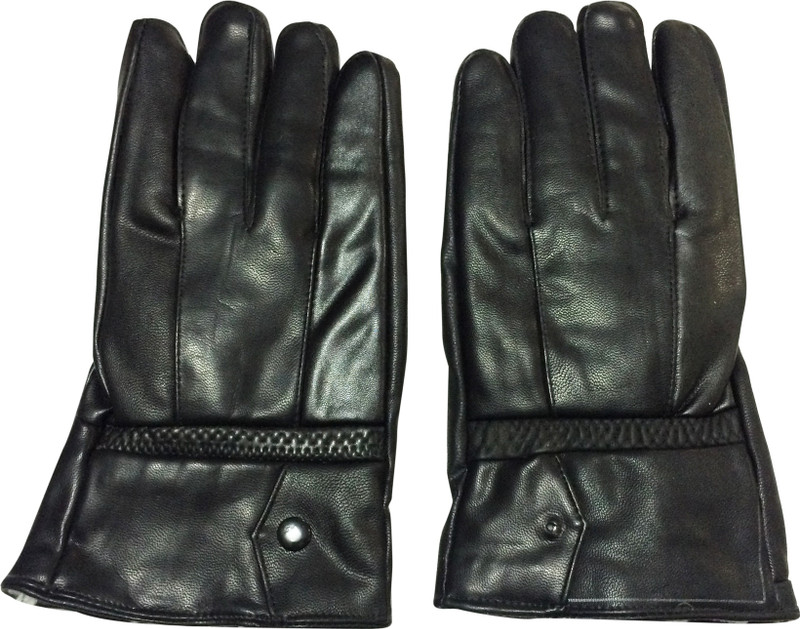 Graceway Leather Solid Winter Men Gloves