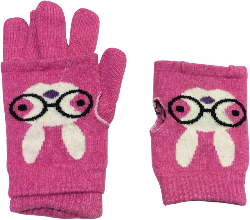 Graceway Two In One Floral Print Winter Women Gloves