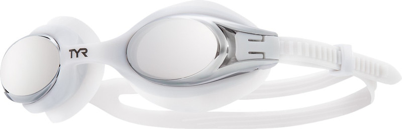 TYR Big Swimple Mirrored Swimming Goggles(White)