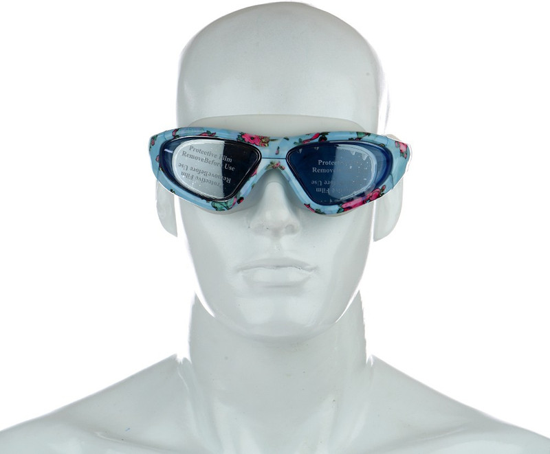 Veera V-4800 Swimming Goggles(White, Blue)