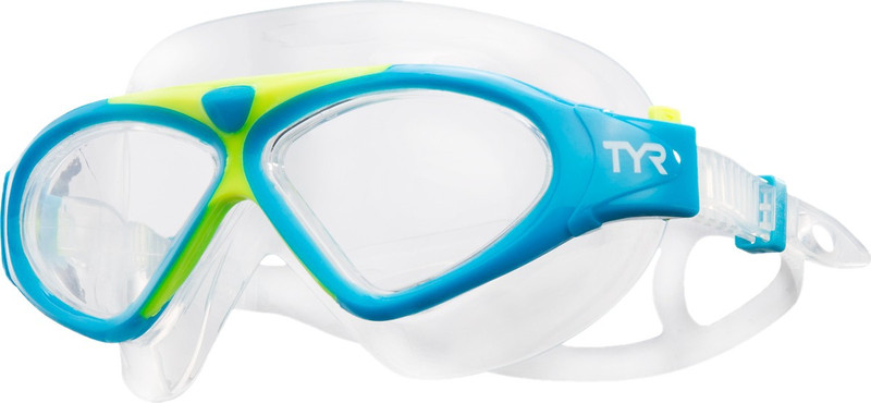 TYR Magna Swim Mask Swimming Goggles(Blue, Yellow)