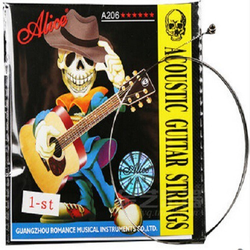 NASIR ALI Acoustic Alice A-206 1st(E) pack of five Guitar String(5 Strings)