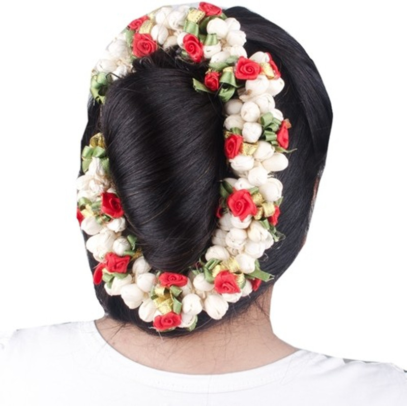 Majik Beautiful Artificial Gajra Flowers Hair Band(Multicolor) Majik Beautiful Artificial Gajra Flowers Hair Band(Multicolor)