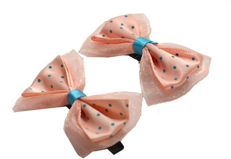 Pikaboo Polka Craze Hair Clip(Orange)