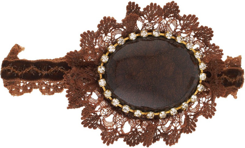Vama Fashions Indo Western Wedding Bridal Party Wear Hair Clip(Brown)
