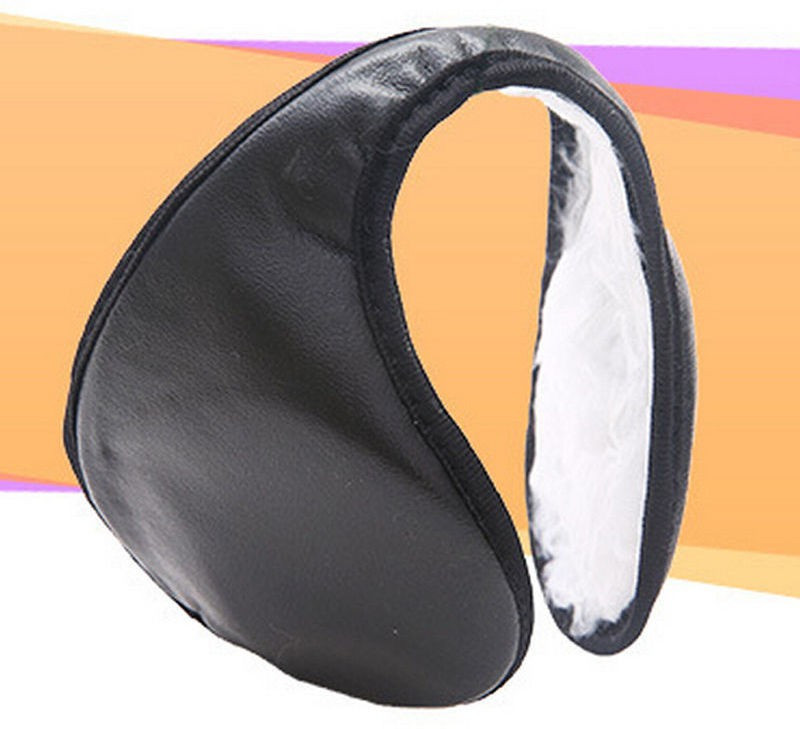 bhagya Black Earmuffs Winter Fleece Head Band Ear Muff Soft Warmers Rubber Band(Black)
