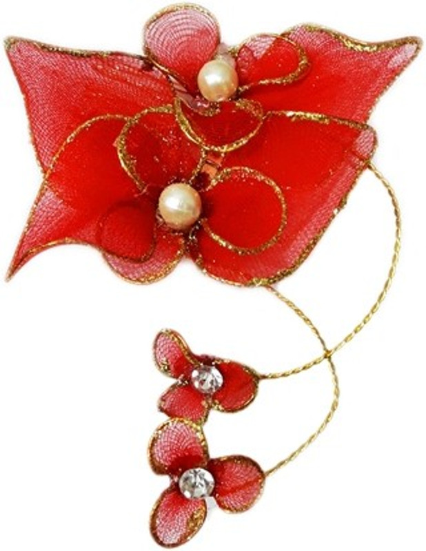 Majik Lovely Juda Decoration Red Color Hair Clip(Red)