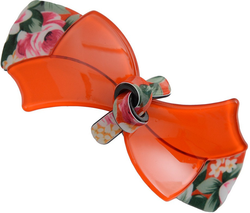 Taj Pearl Designer Hair Clip(Red)