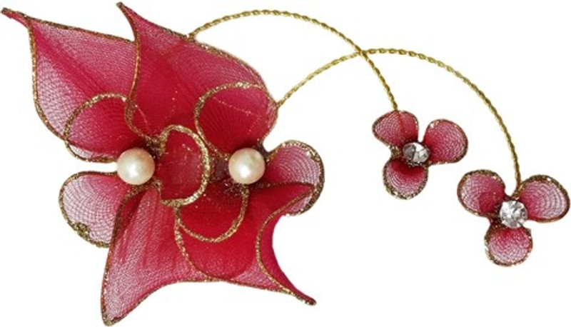 Majik Beautifully designed Accessories For Parties Hair Clip(Pink)