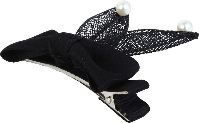 Fayon Black Bunny With Pearl Hair Pin(Black) Fayon Black Bunny With Pearl Hair Pin(Black)