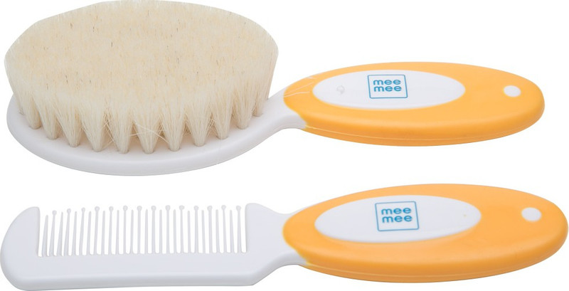 MeeMee Soft Grip Brush & Comb Set_Orange