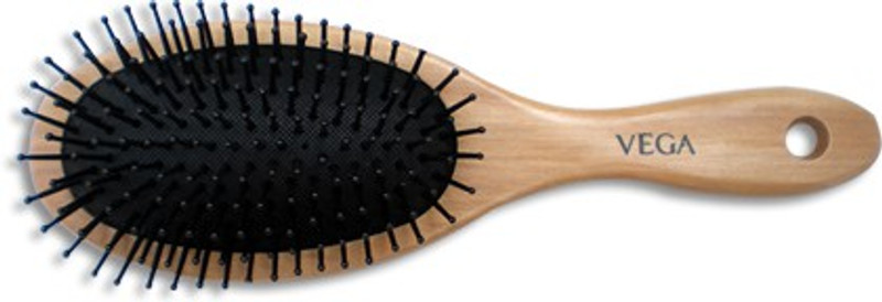 VEGA Premium Collection Wooden Bamboo Cushioned Flat Brush