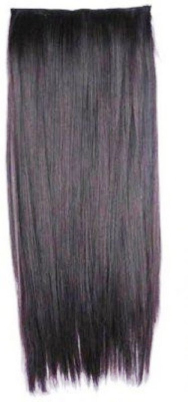 Gimmick Clip on off Fake  Extension 22 200 gm Black Hair Extension RS.999 (76.00% Off) - Flipkart