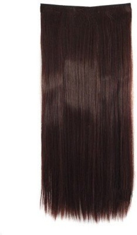 Gimmick Clip on off Fake  Extension 22 200 gm Brown Hair Extension RS.912 (55.00% Off) - Flipkart