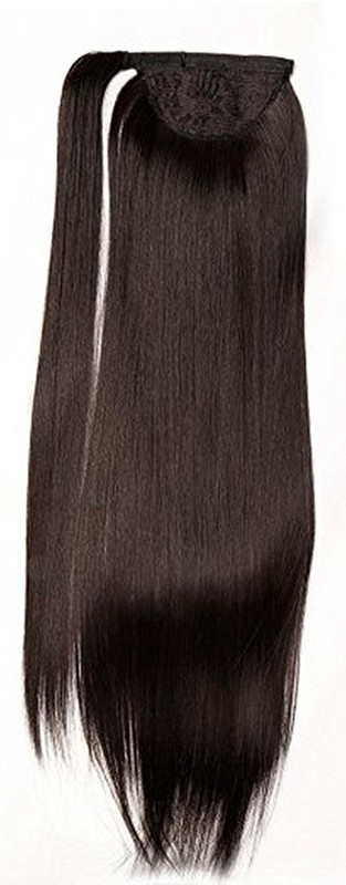 Majik Best Quality Human Wrap Around Ponytail 100 grams 20 inches Dark Brown Hair Extension