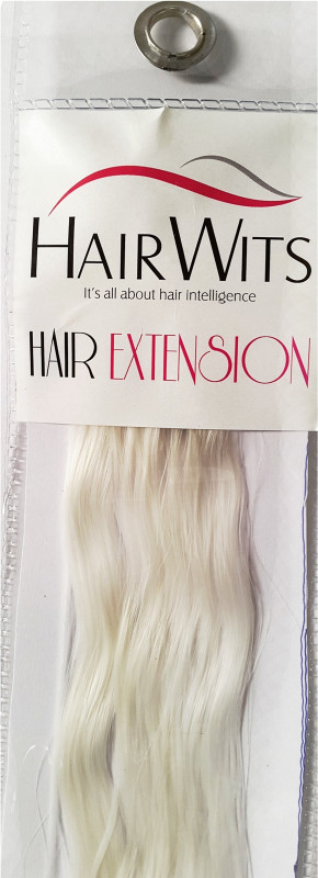 Hairwits Colour Highlighter Extensions- Snowy Silver Hair Extension