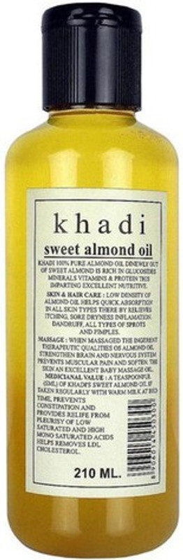 khadikhazana khadi sweet almond oil Hair Oil(210 ml)