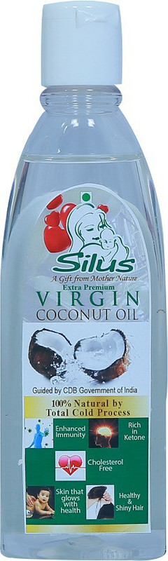 Silus Natural Virgin Coconut Oil Cold Processed Centrifuged Technology Pack of 3 Hair Oil(100 ml)