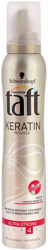 Schwarzkopf All Weather Taft With Liquid Keratin Mousse Ultra Stong 4 Mousse(150 ml)