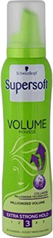 Schwarzkopf Supersoft Volume Mousse Extra Strong Hold 3 Mousse(150 ml)