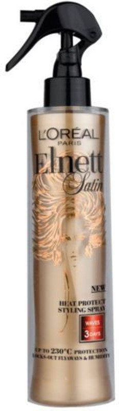 L'Oreal Paris Elnett Satin Heat Protect Styling Spray Waves 3 Days Upto 230'C Protection Hair Spray(170 ml)