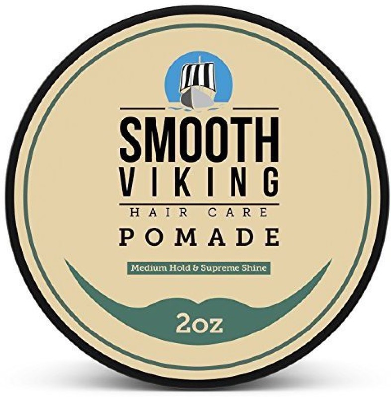 Smooth Viking - Best Hair Styling Formula for Medium Hold and High Shine - Perfect for Straight, Thick and Curly Hair - 2 OZ - Smooth Viking Cream(59 ml)