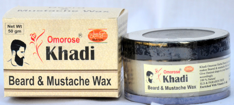 Khadi Omorose Beard Wax ( 50 gm) 100 % natural waxes & Oils Hair Wax(50 g)