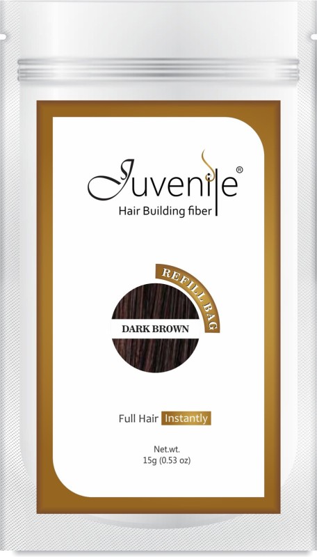 Juvenile Hair Building Fiber Refill Bag Dark Brown(15 g) RS.749 (53.00% Off) - Flipkart