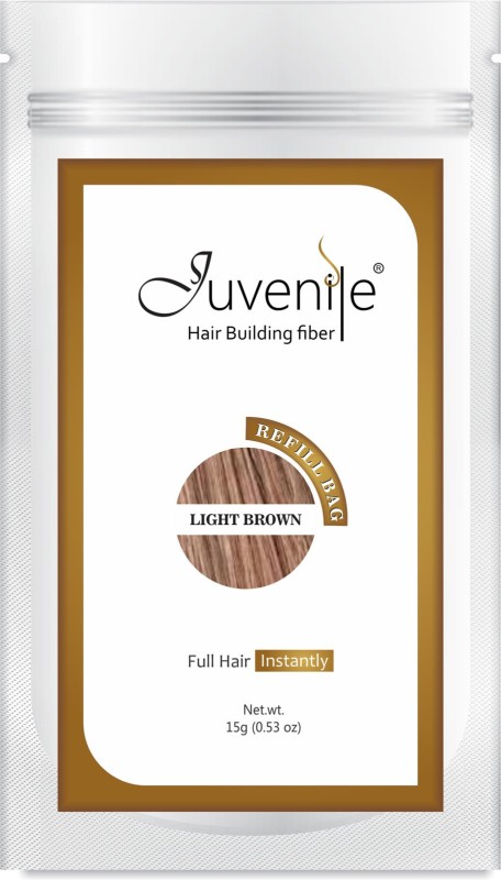Juvenile Hair Building Fiber Refill Bag Light Brown(15 g) RS.749 (53.00% Off) - Flipkart