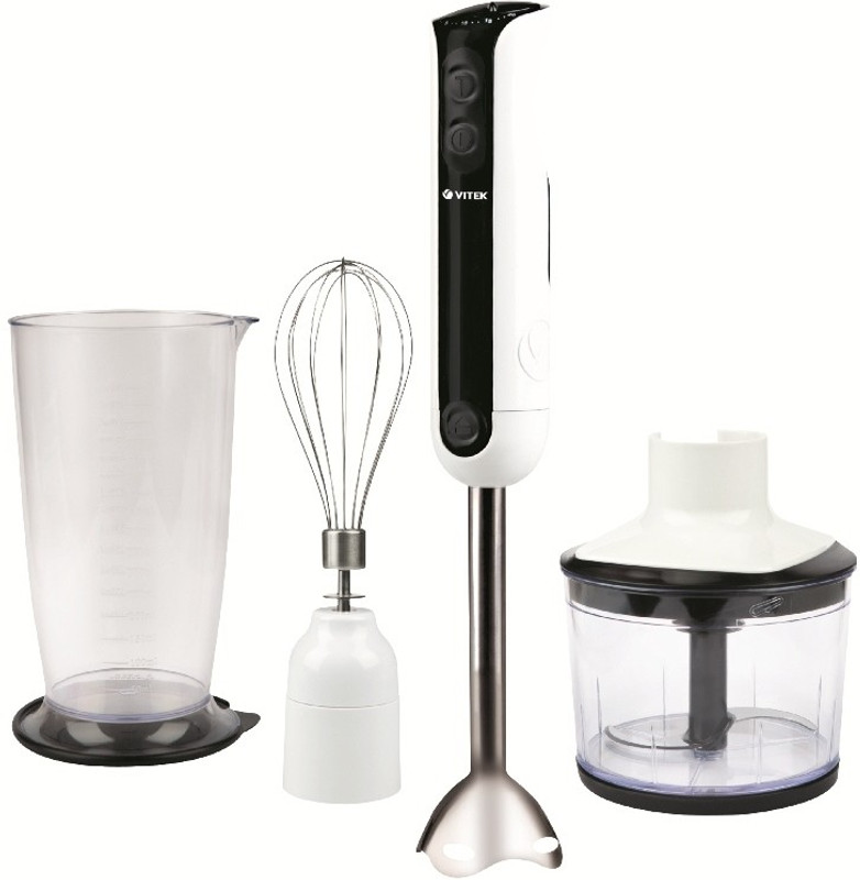 VITEK VT-3400 BW-I 800 W Chopper, Electric Whisk, Hand Blender(White, Black) VITEK VT-3400 BW-I 800 W Chopper, Electric Whisk, Hand Blender(White, Black)