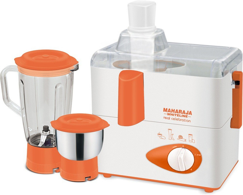 Maharaja Real Celebration JX-112 JX-112 450 W Juicer Mixer Grinder(Orange, 2 Jars)