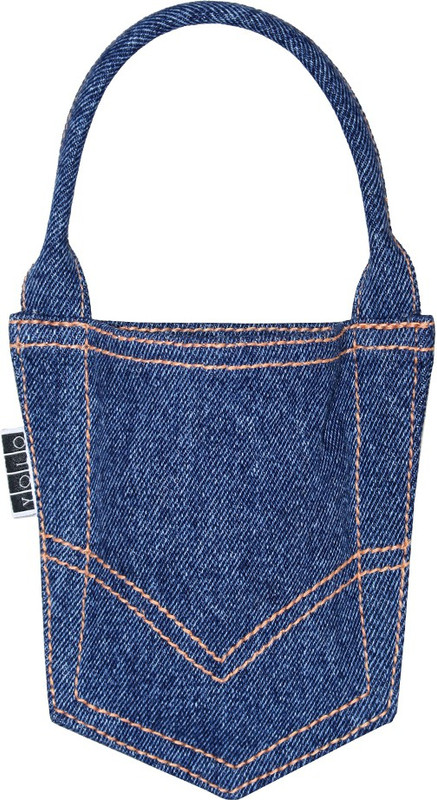 YOLO MOBILEPOUCH1Blue Denim Cosmetic Bag(Blue) YOLO MOBILEPOUCH1Blue Denim Cosmetic Bag(Blue)