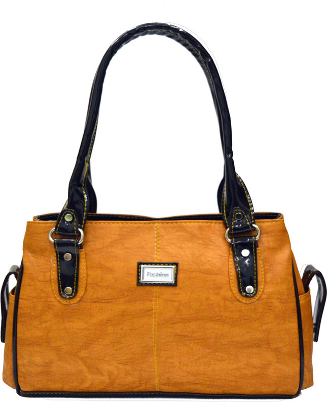 AGINOS fashion Women Tan Hand-held Bag AGINOS fashion Women Tan Hand-held Bag