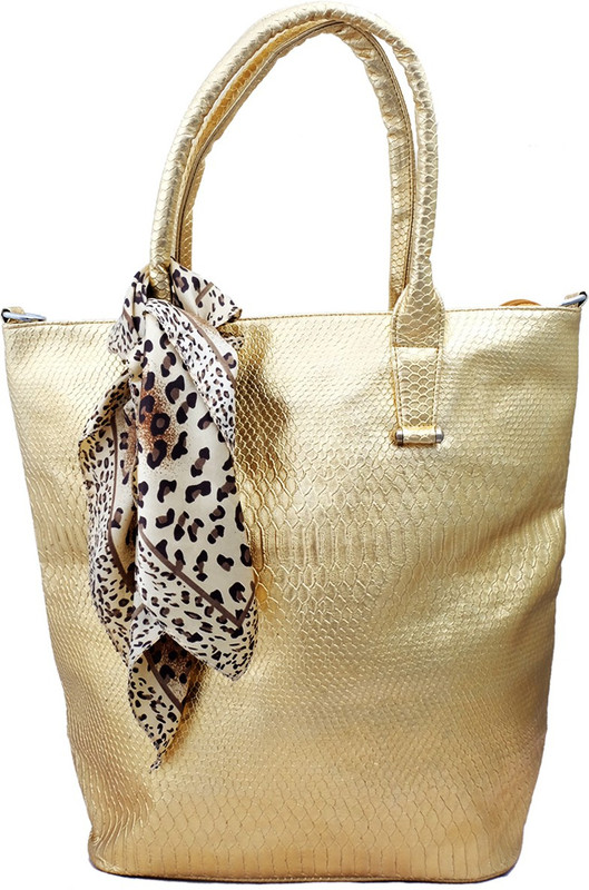 Super Drool Women Gold Tote