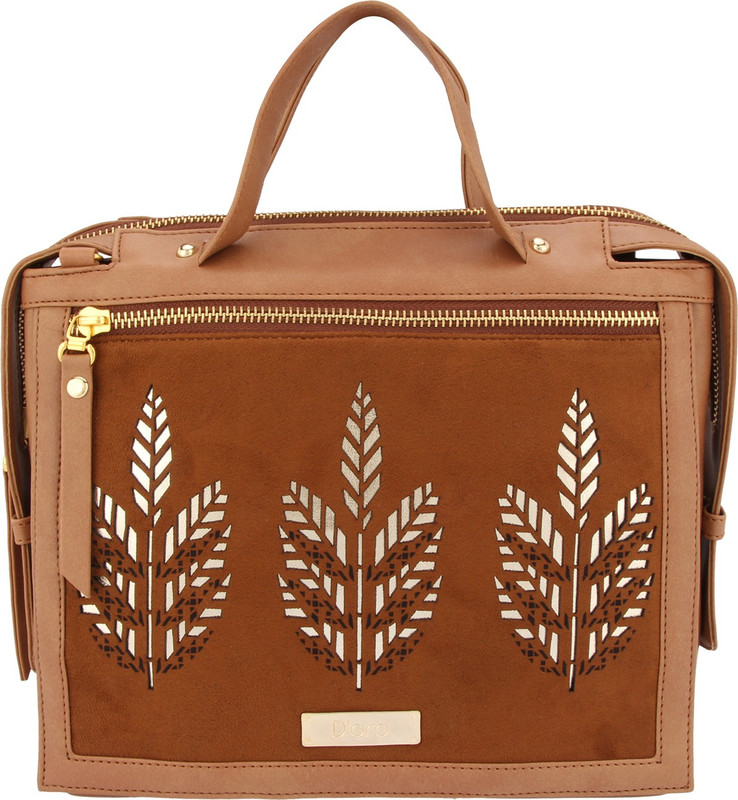 D'oro Women Brown Shoulder Bag D'oro Women Brown Shoulder Bag