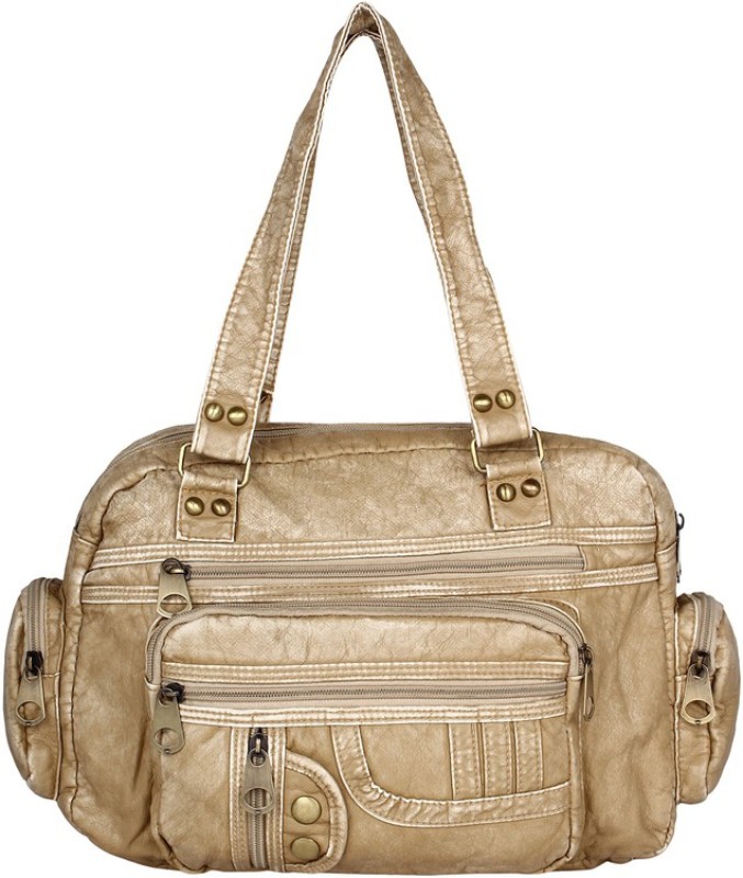 Brazeal studio Women Gold Satchel