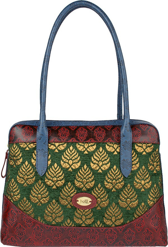 Holii Women Green, Red Tote