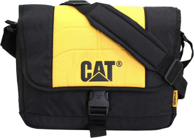 CATERPILLAR Men Black, Yellow Messenger Bag