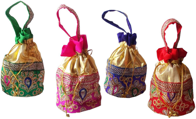 Style and Culture Potli Cosmetic Bag(Multicolor) Style and Culture Potli Cosmetic Bag(Multicolor)