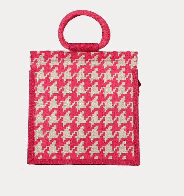 Jute Tree Women White, Pink Hand-held Bag Jute Tree Women White, Pink Hand-held Bag