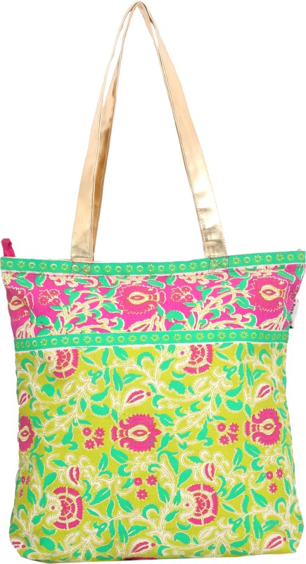 Pickpocket Women Green Tote