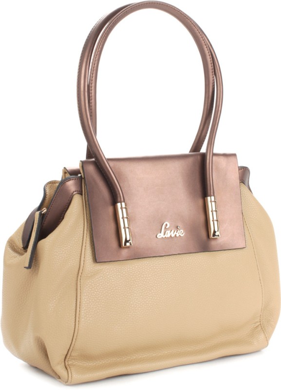 Lavie Women Brown, Beige Satchel