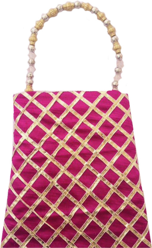 Angelfish Designer Potli Cosmetic Bag(Pink) Angelfish Designer Potli Cosmetic Bag(Pink)