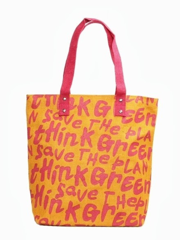 Jute Tree Women Yellow Tote