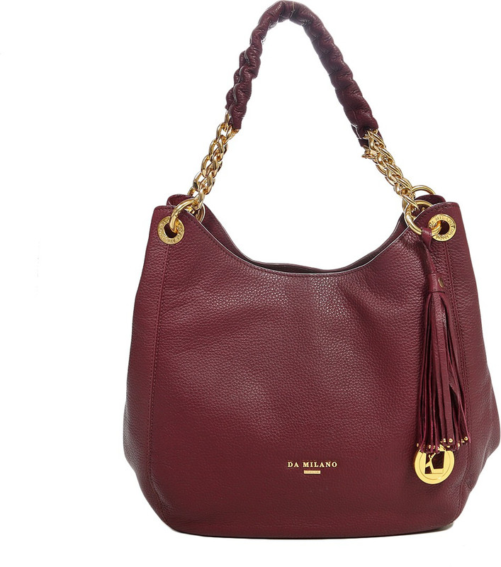 Da Milano Women Maroon Hand-held Bag Da Milano Women Maroon Hand-held Bag