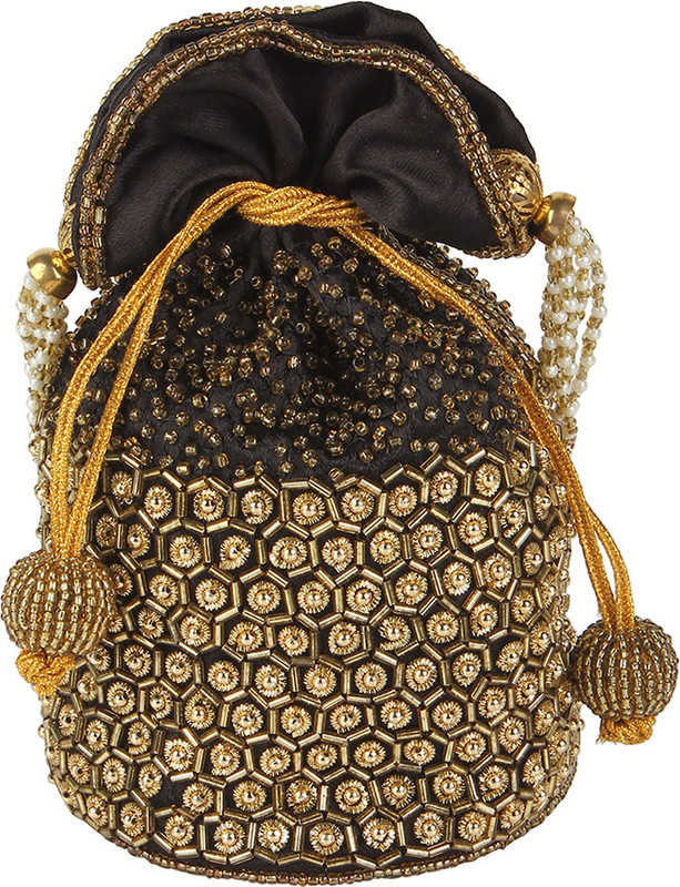 Ahankara Beaded Honey Comb Cosmetic Bag