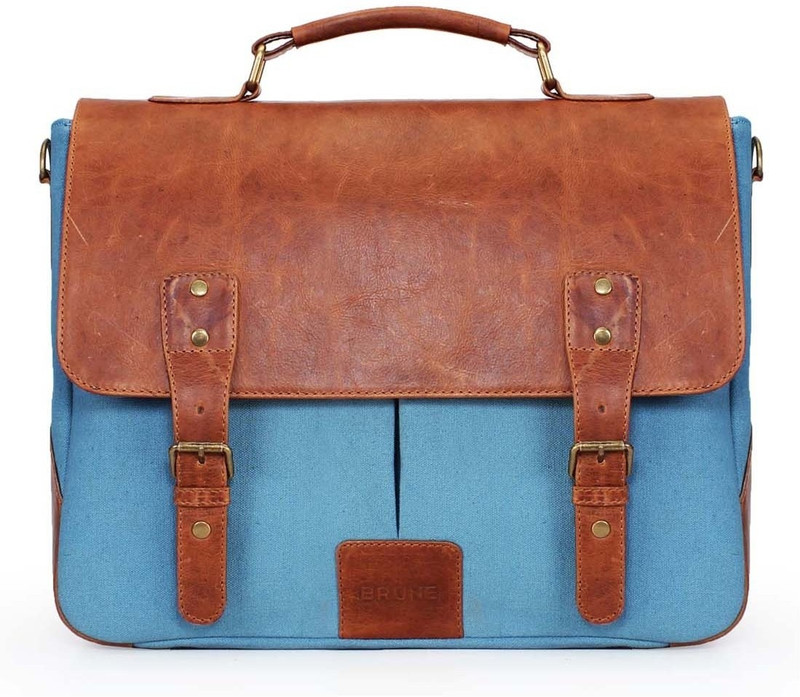 Brune Men Blue Messenger Bag