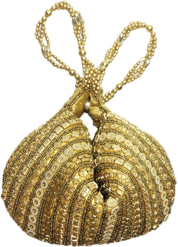 Home N Mee Golden Beads Cosmetic Bag(Gold) Home N Mee Golden Beads Cosmetic Bag(Gold)