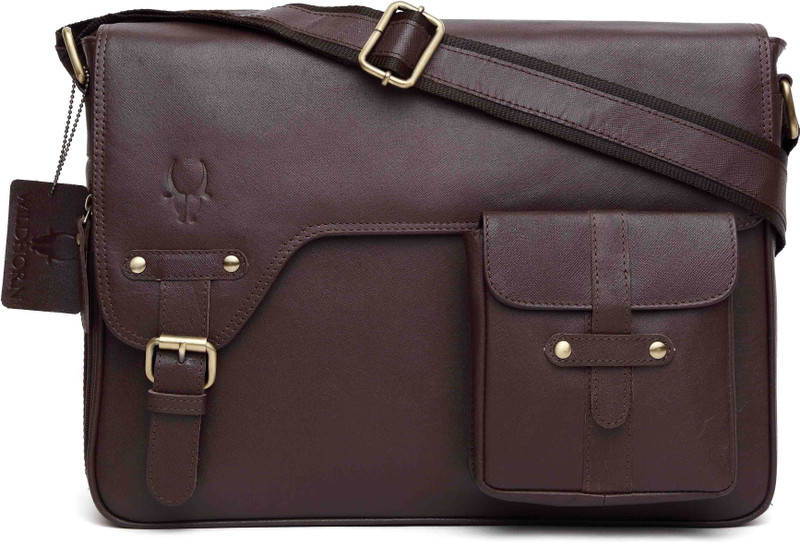 WildHorn Men & Women Brown Messenger Bag